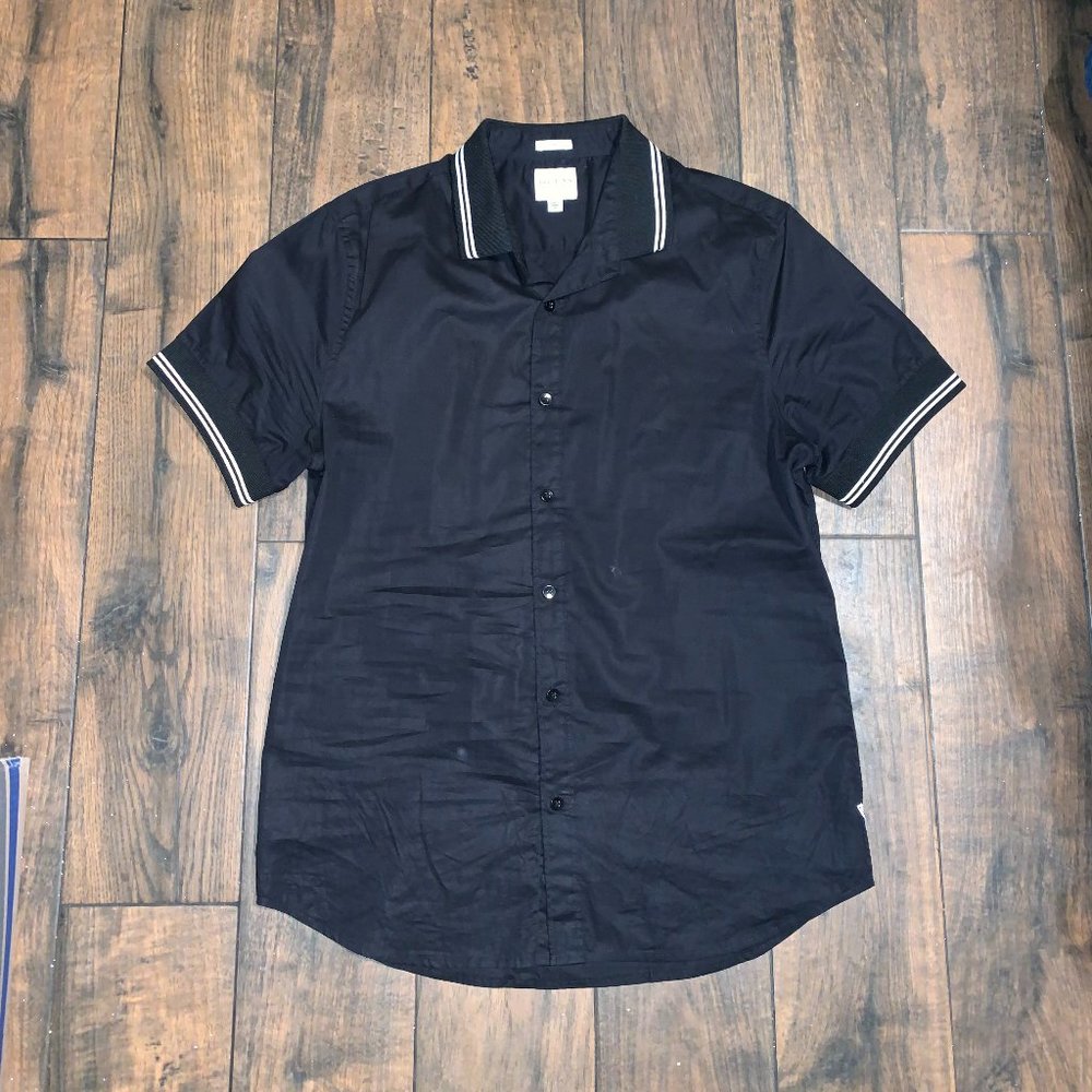 Guess men's shirt short sleeve black M slim fit